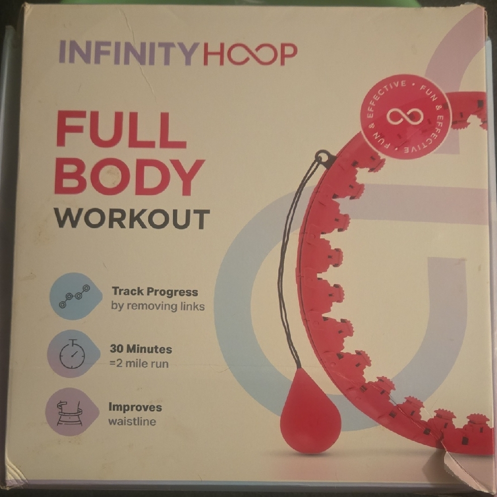 Infinity Hoop Full Body Workout Hoop - Red